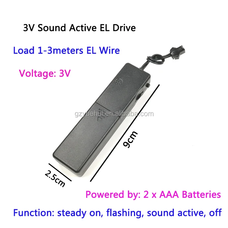 New Low Price Electroluminescent EL Backlight Panel Sheet 1*60cm EL Wire Tape Led Neon Strip with Voice Controller for House Car