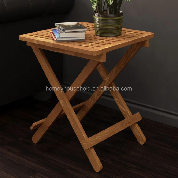 
Premier Housewares Folding Table Natural Wood Folding Table Outdoor furniture Camping Folding Table 