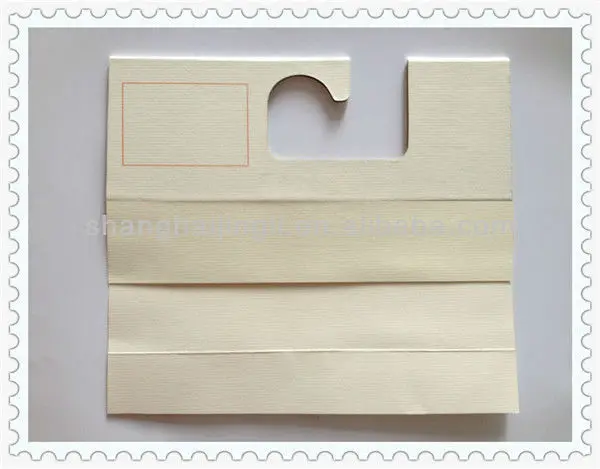 Recycled paper hanger for fabric/cloth