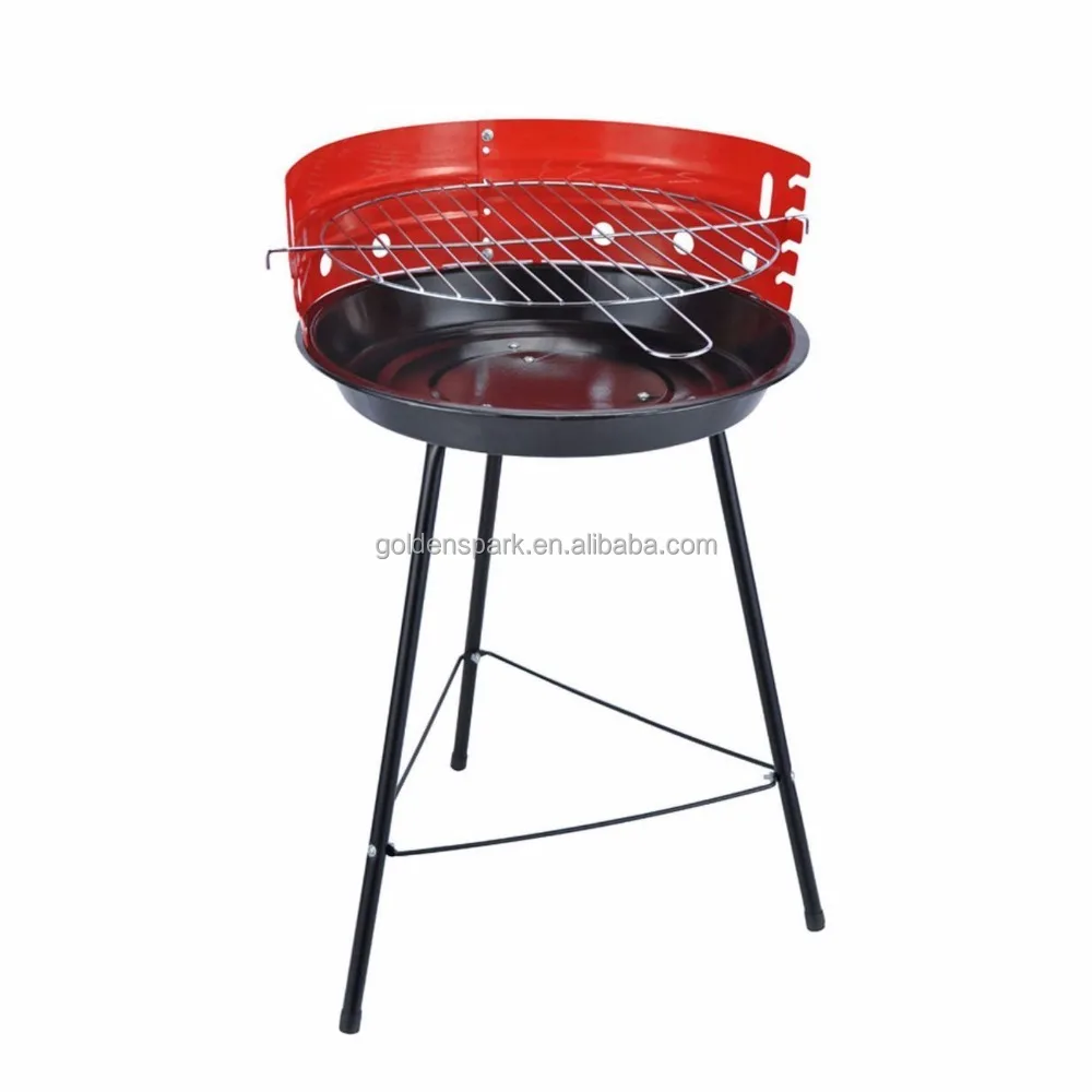 Portable Adjustable Round Barbecue BBQ Charcoal Grill