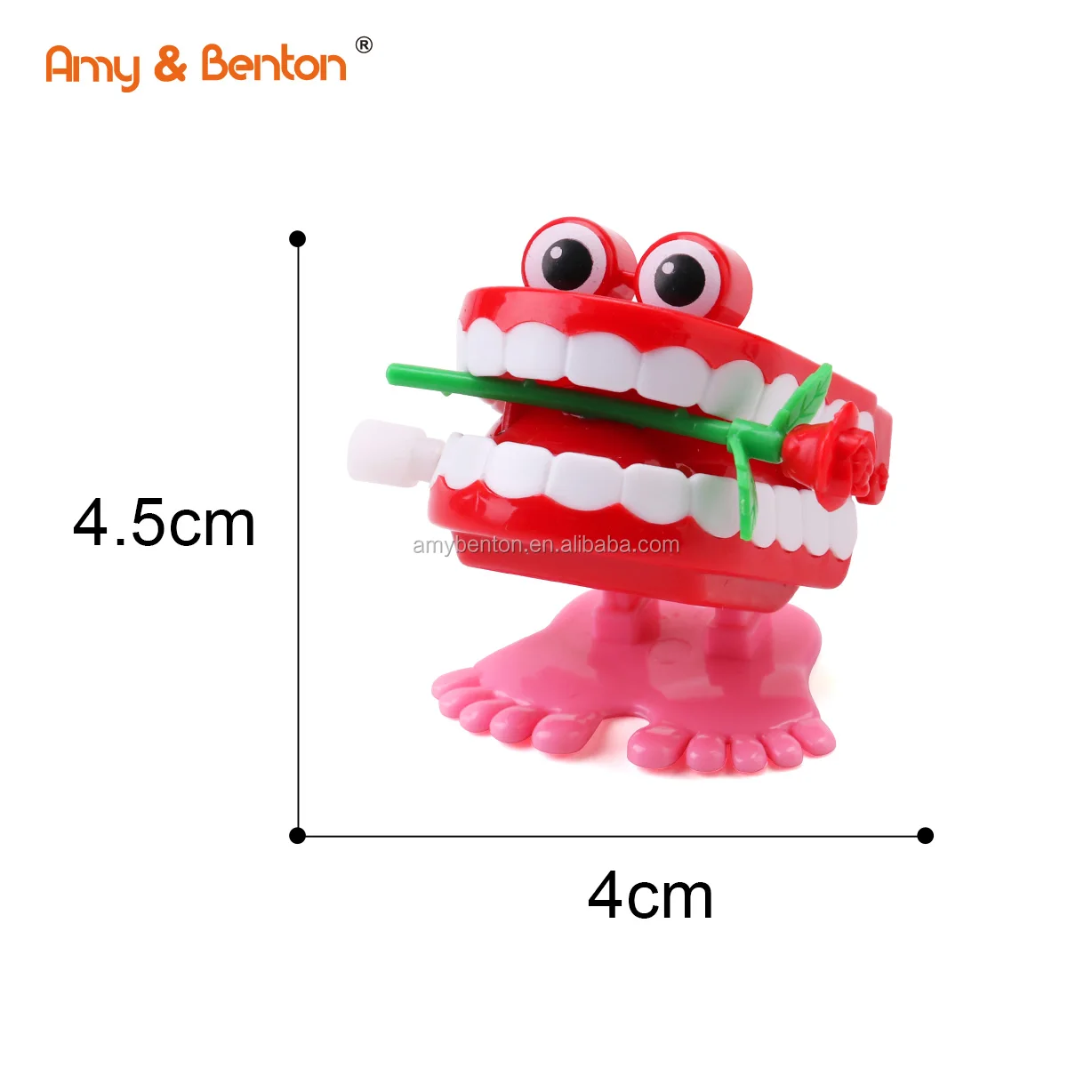 Hot Sale Party Favour Valentine day sets plastic Wind Up Jump-eye teeth