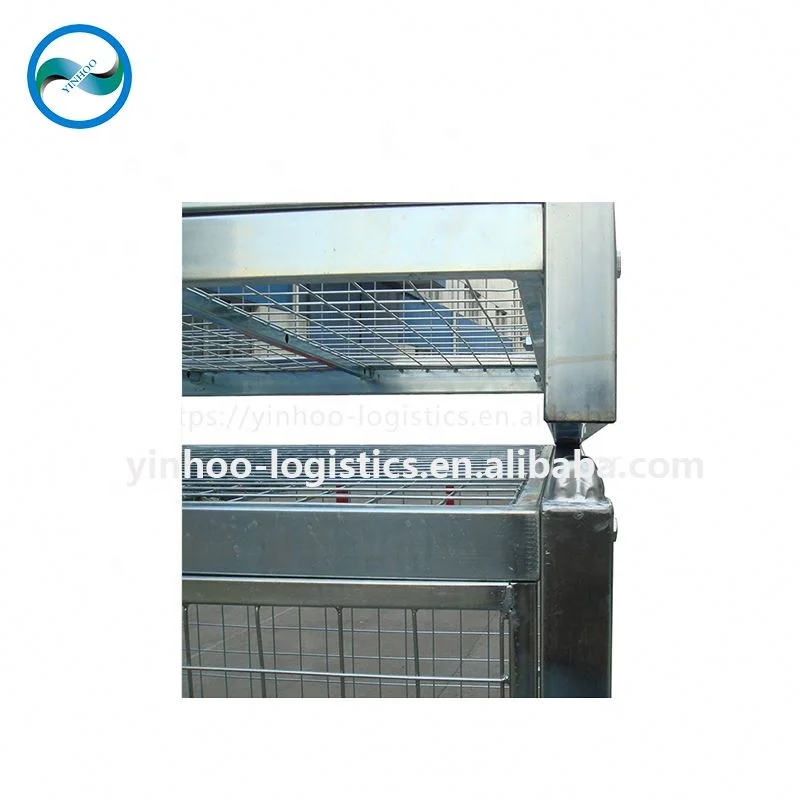 Customized Foldable &Stackable&Lockable Storage Metal Wire Mesh Box/Container