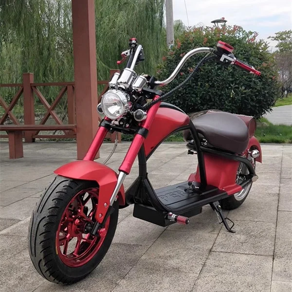 2022 CE EEC 18*9.5 Inch Fat Tire 2 Wheels Citycoco Electric Scooter, Cool Adult 2000W Lithium Battery Electric Citycoco Bike