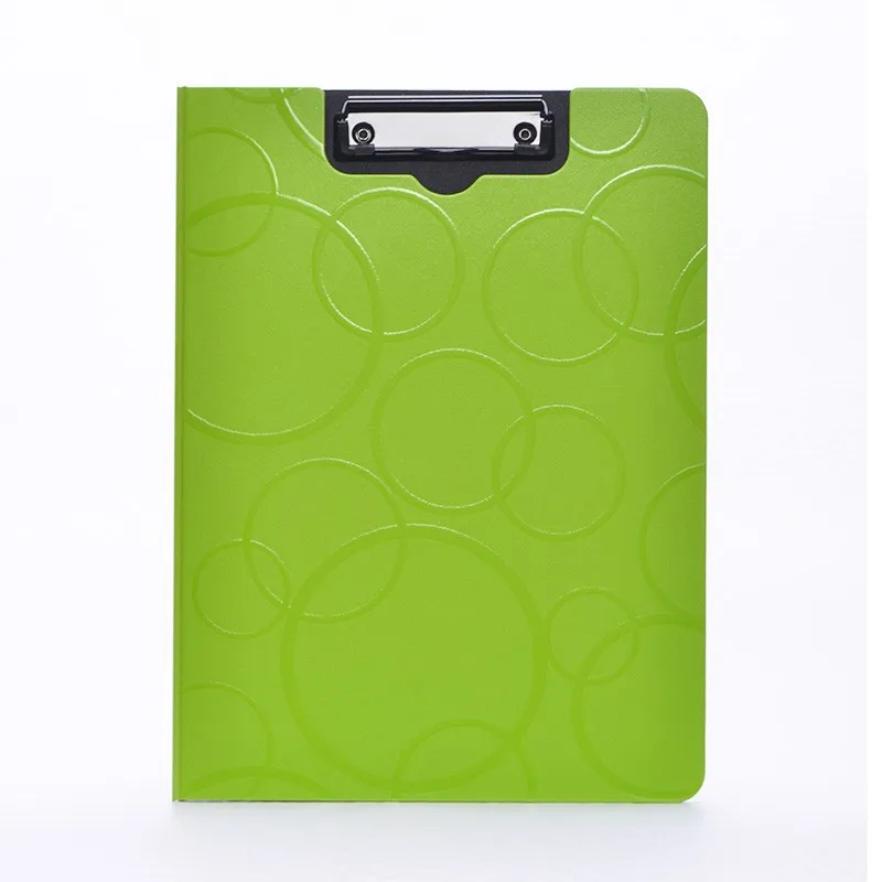 
Custom made a4 a5 paper Double Sides plate Board pp File Folder with clip made in shanghai professional stationery OEM factory 