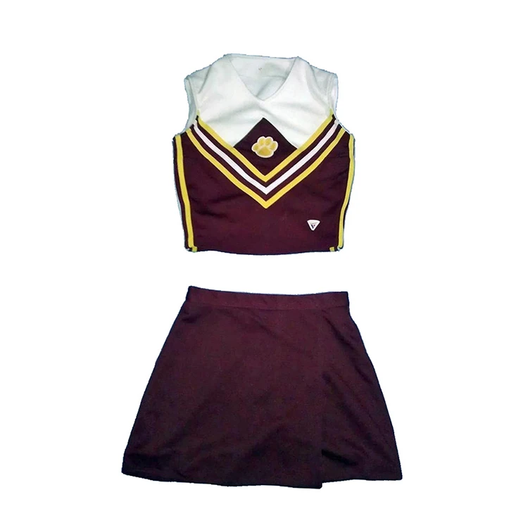 Custom School Girl Sexy Red Cheerleader Costume
