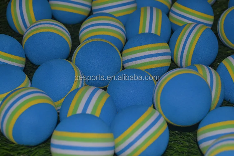 PLAYEAGLE Foam Golf Ball EVA Rainbow Sponge Golf Training Balls colorful golf practice ball