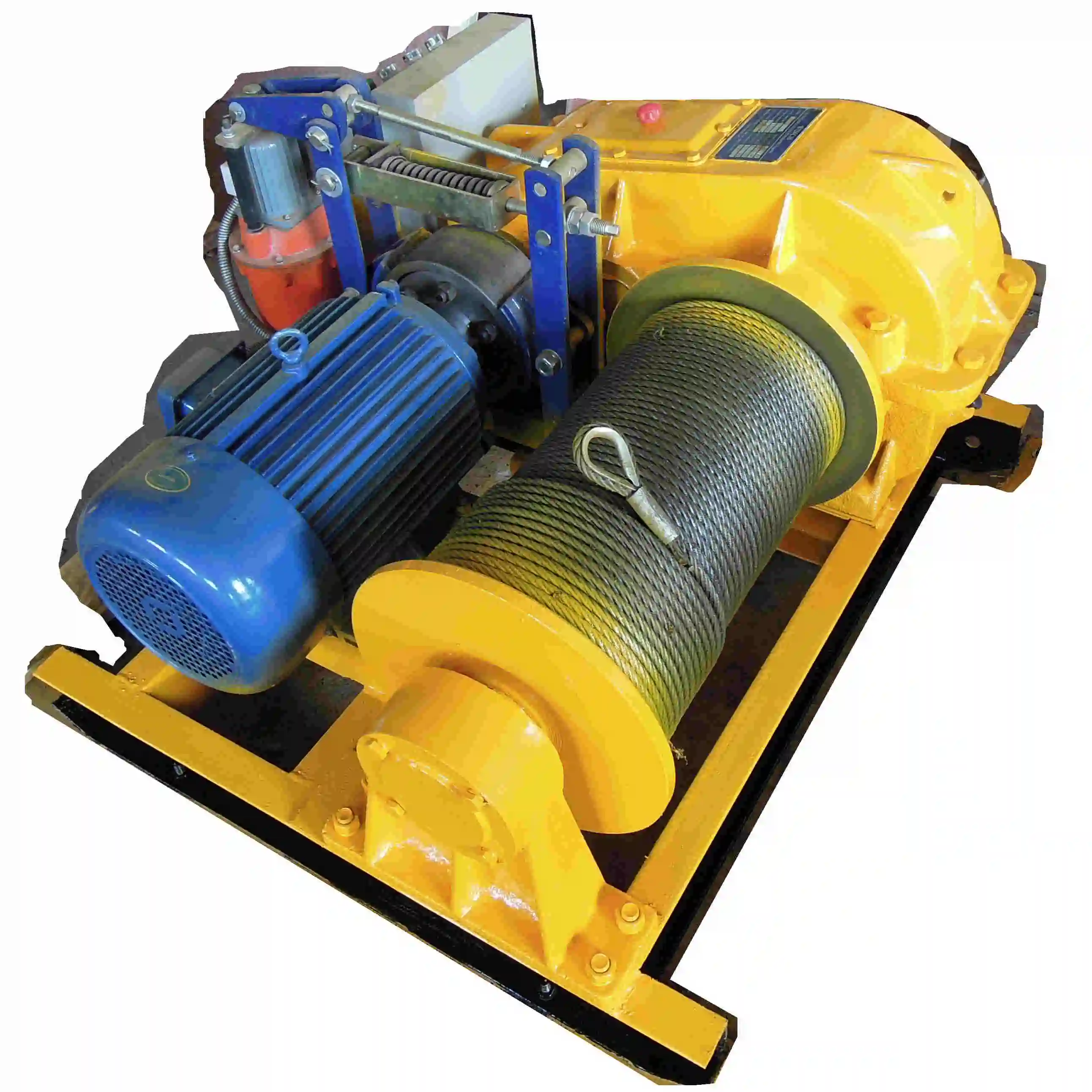 2 Ton electric wire rope lifting and pulling winch auto stop