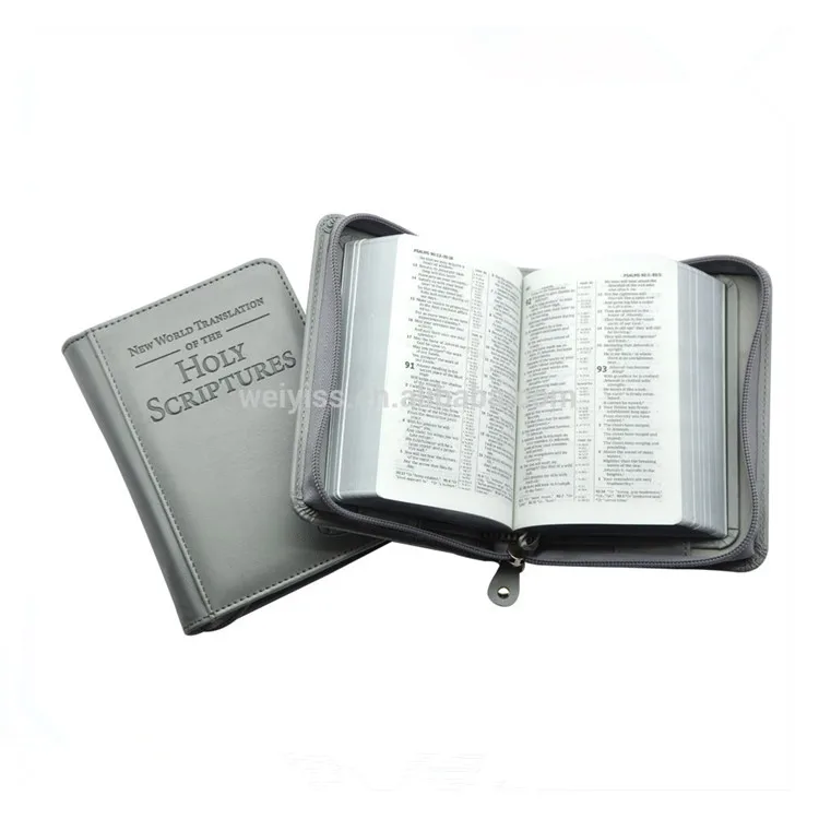 Cheap PU Leather Bible Cover for Gift Holy Bible Cover