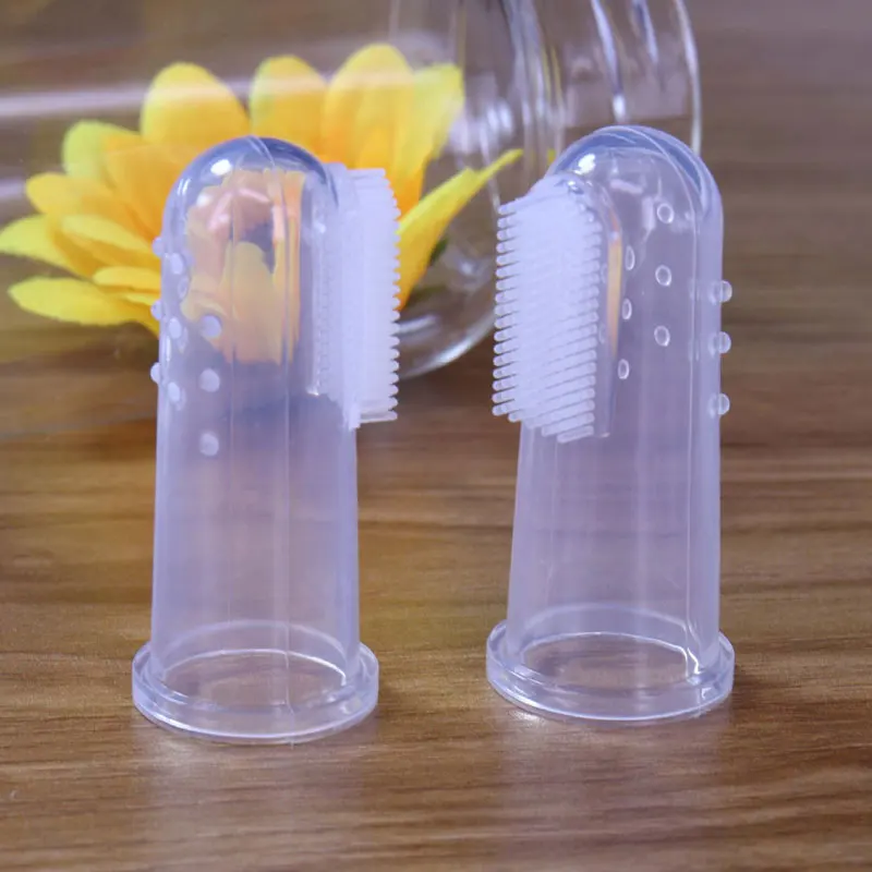 Оптовая продажа, Высококачественная мягкая прозрачная силиконовая зубная щетка для младенцев, не содержит Бисфенол А, прозрачная детская зубная щетка
