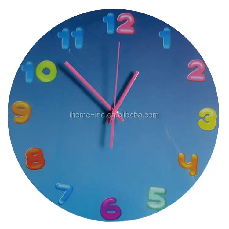 glass wall cat clock funny wall clock for home decoration