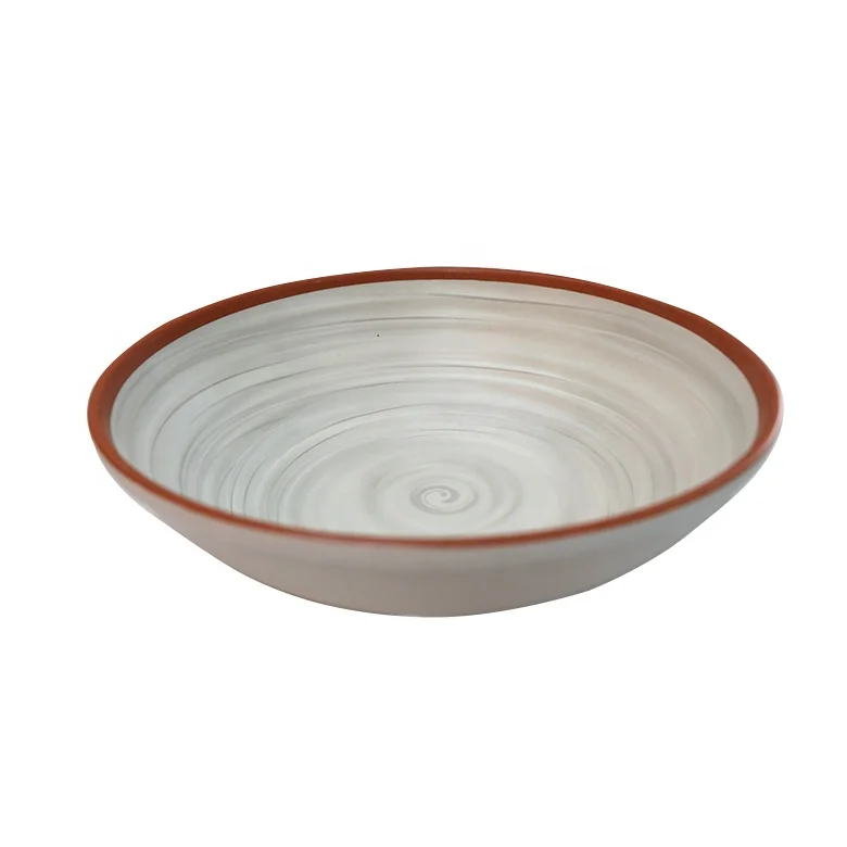China factory cheap price OEM eco friendly plastic kitchenware melamine creamy white korean unbreakable dinnerware sets luxury