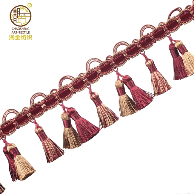 
High quality Europe Fashion Curtain Tassel Fringe Trimming 