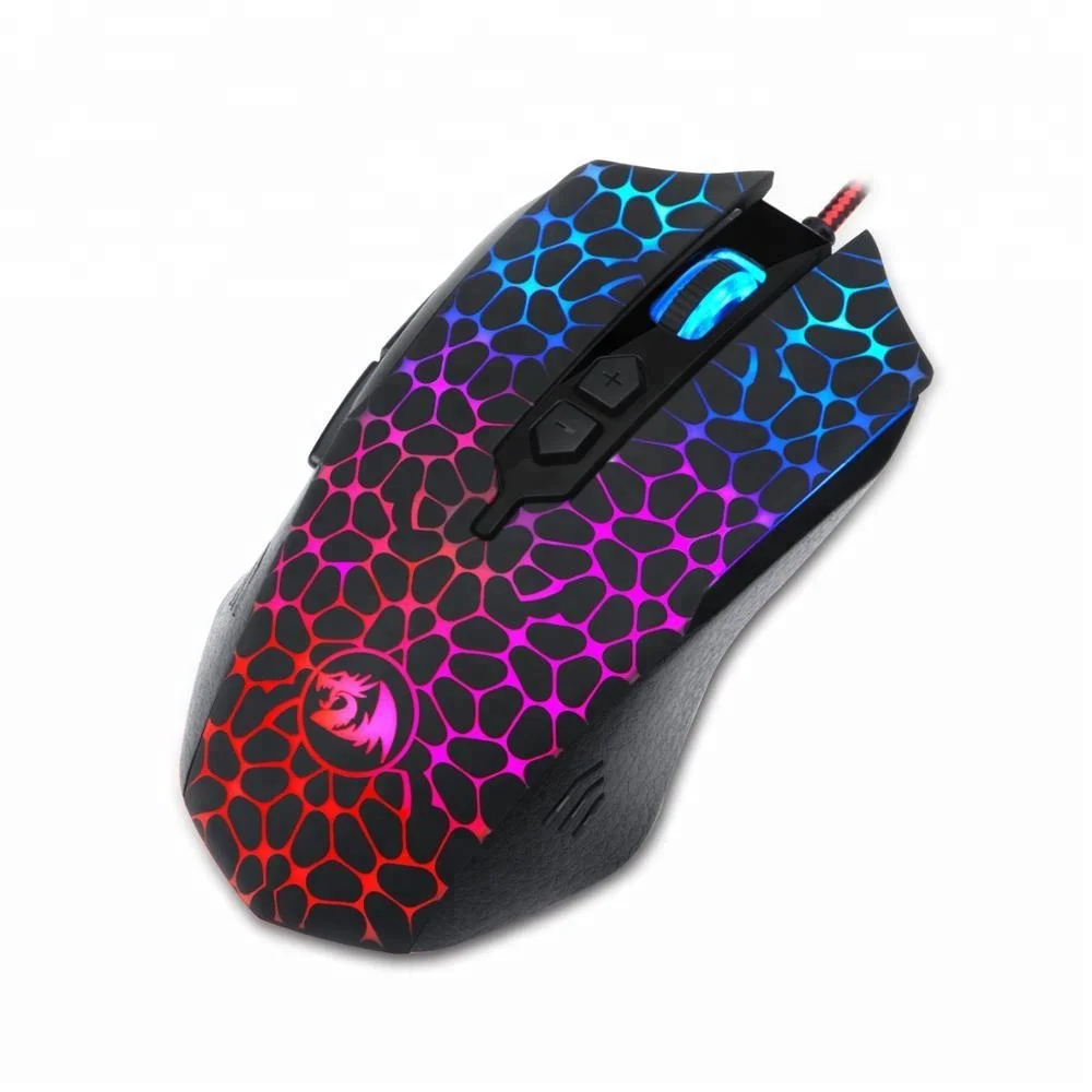 Redragon M716 INQUISITOR 5000 DPI RGB Backlight Wired Gaming Mouse For PC Computer Gamer