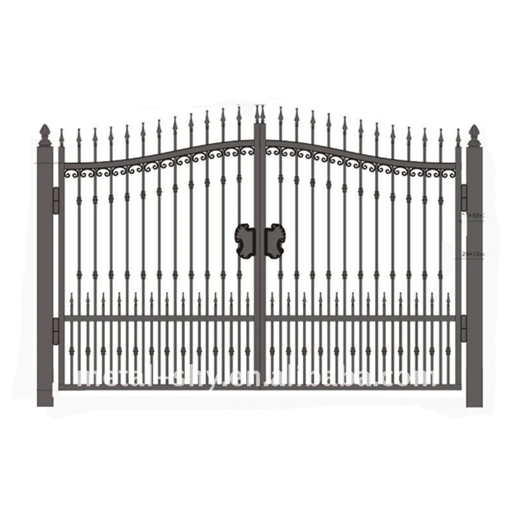 Decorative Double Door Iron Gates Models/ Iron Gate Designs