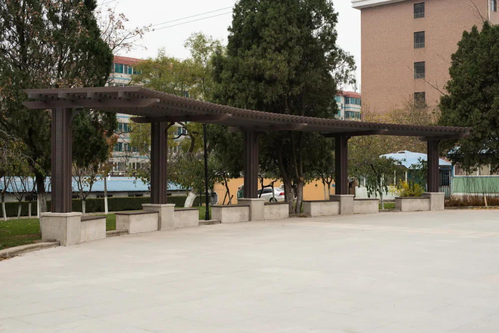 
Wood Plastic Composite Pergola WPC Post Gallery Frame WPC Decking Prices 