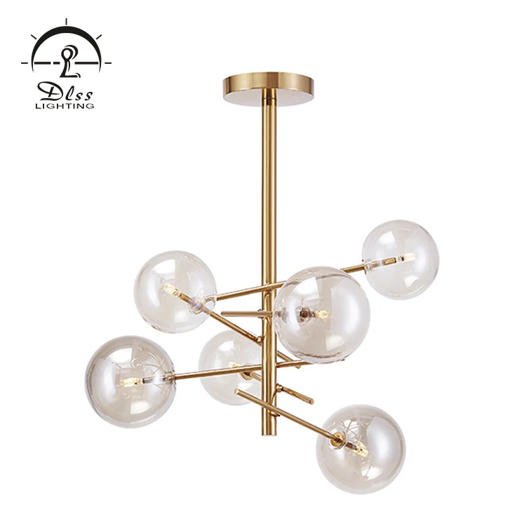 Nordic creativity Simple Personality Iron Art Decor Restaurant Chandelier Pendant Light Hanging G4 LED Lamp