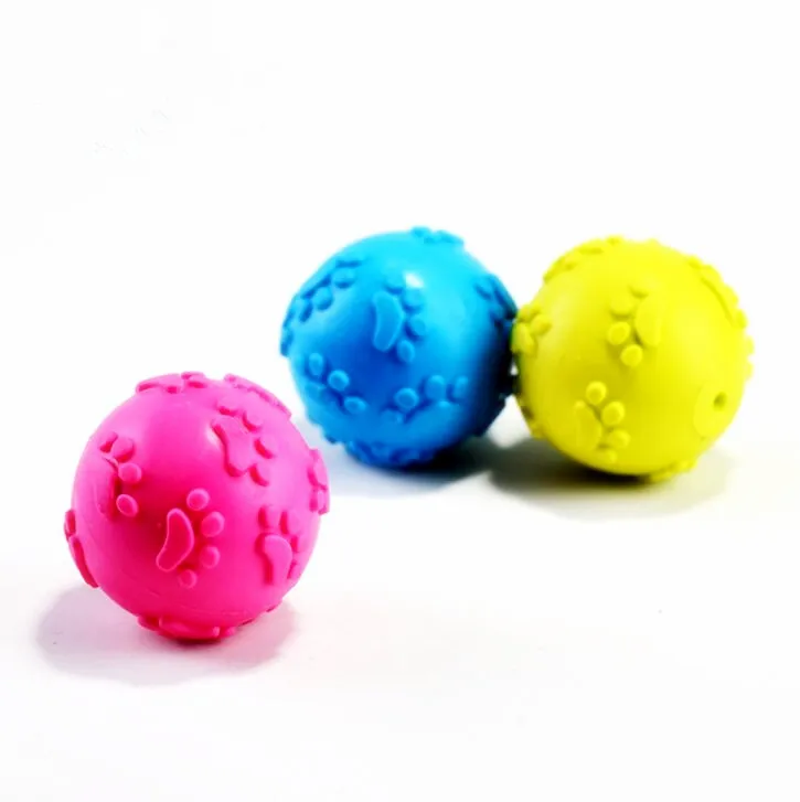 
Pet toys supplies Non-toxic medium footprint rubber dog ball toys chewing 