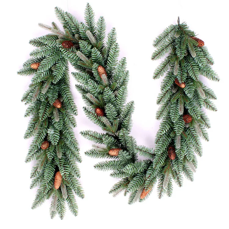 New design Indoor outdoor decoration Pine needle & PVC tip mixed Christmas garland