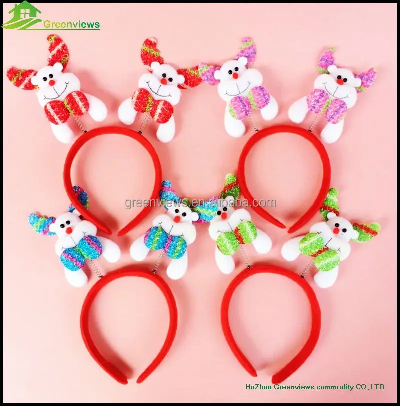 
Colorful Christmas Hair bands Fashion Festival decorative girls Headbands christmas hair band hoop girl 