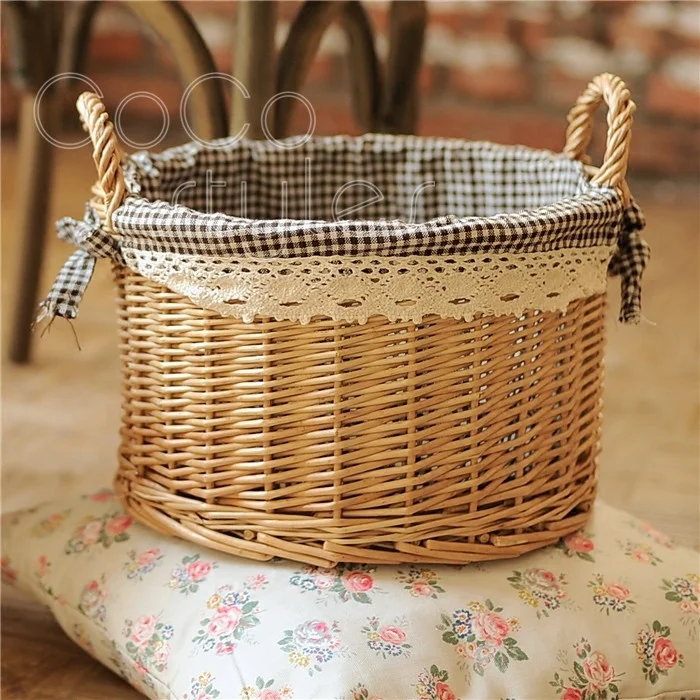 
Cocostyles handmade rattan woven clothes storage basket for america pastoral style home decora and bathroom storage 