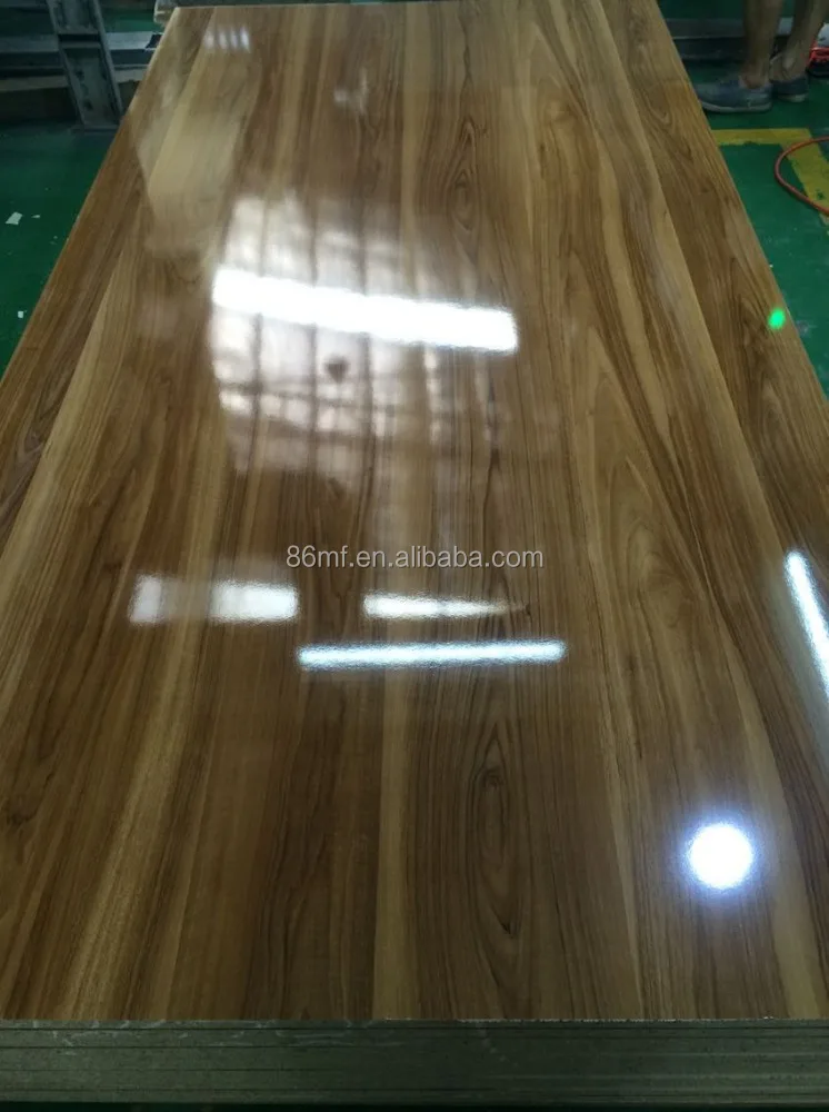  18mm furniture use high gloss laminated mdf board