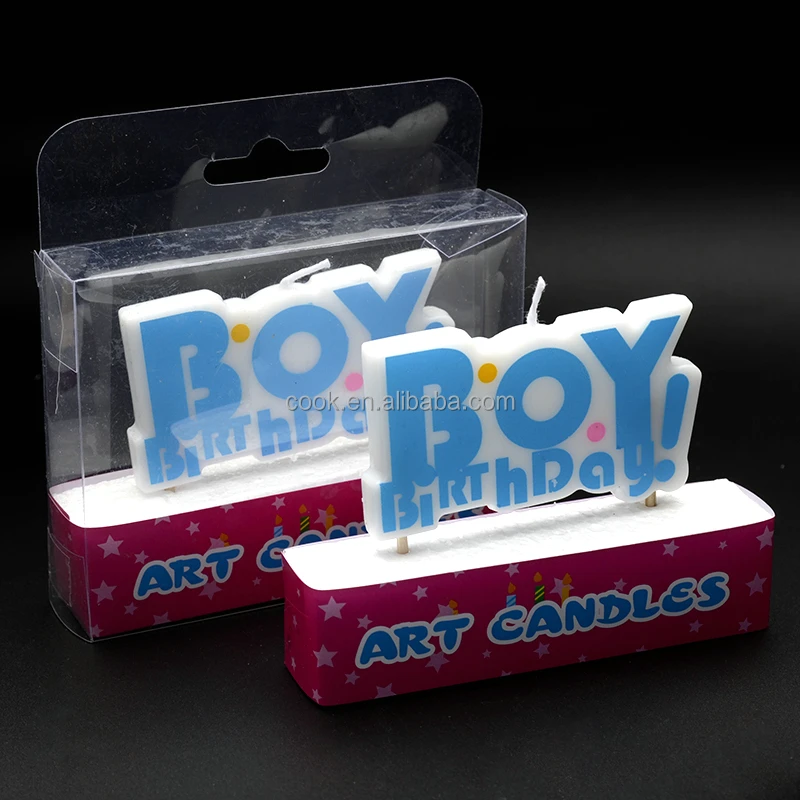 
2020 Multi-Colored Boy Birthday Candles wax 