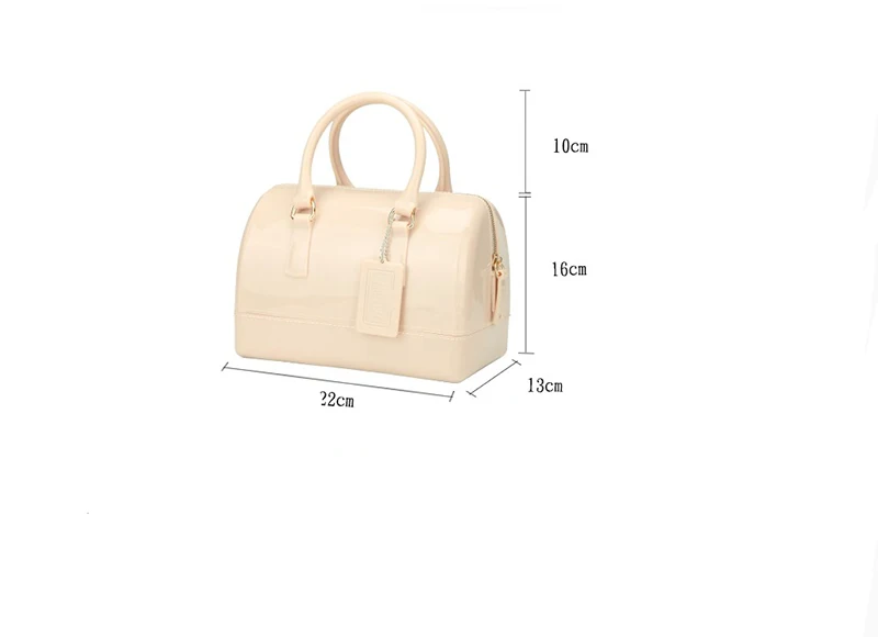 
glitter jelly bag tote bag clear pillow pvc candy jelly bag 