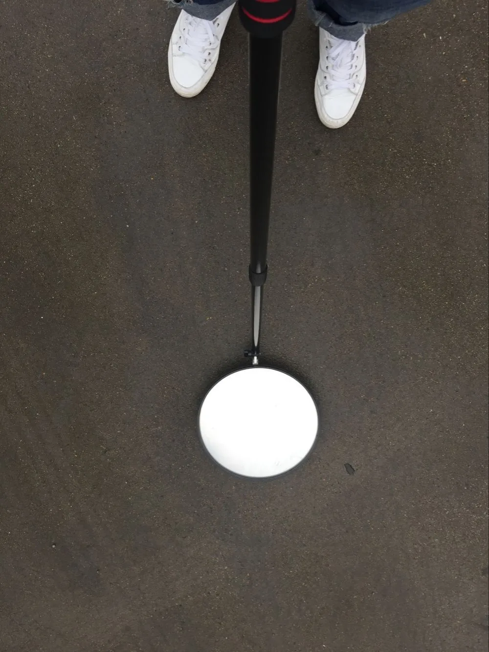 20cm vehicle telescoping inspection mirror 8 inches telescope under vehicle search mirror