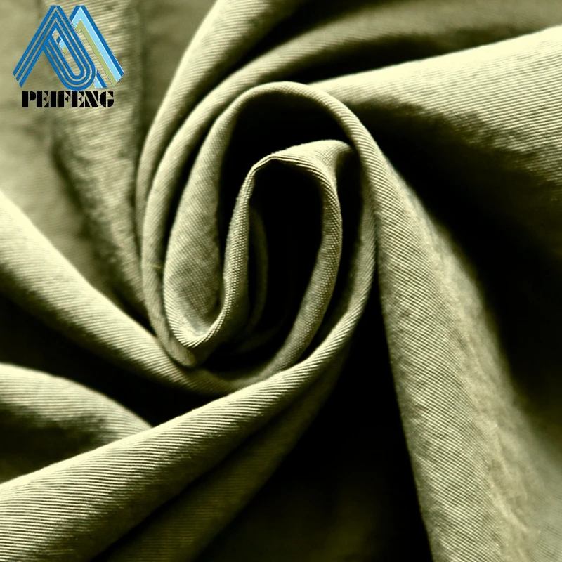 
TTPF2228 228T 70D*160D 100% nylon taslon crinkle fabric nylon crinkle taslan 