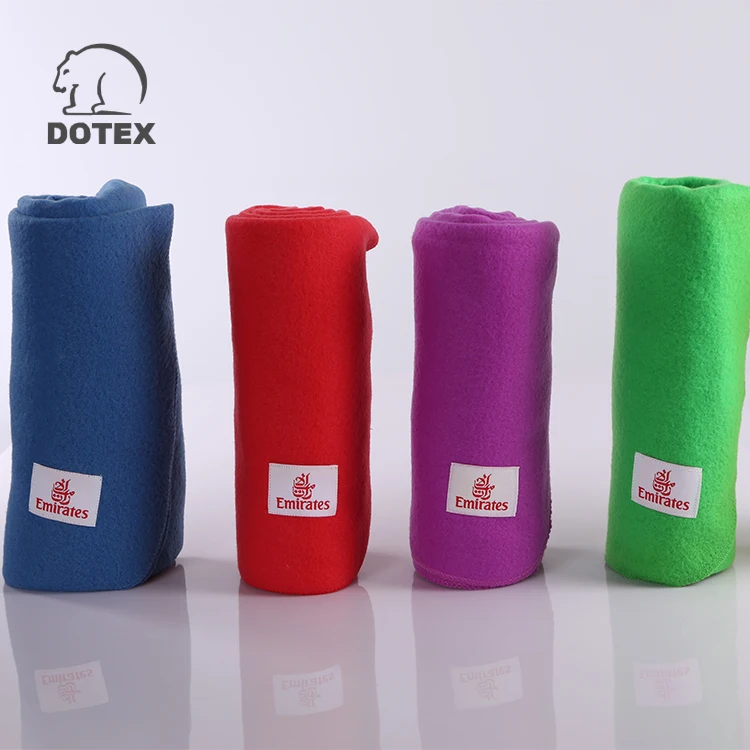 PLAID DESIGN Economical Classes Flame Retardant Polar Fleece Airline Blanket