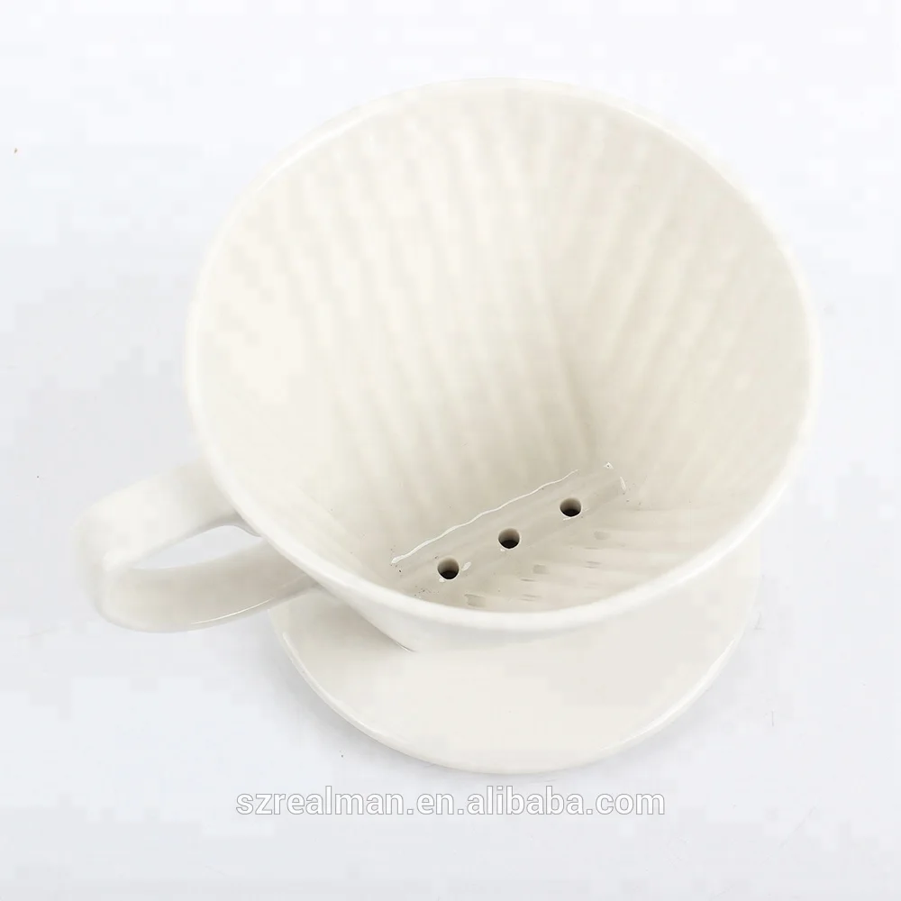 Ceramic Coffee Dripper / Drip Coffee Maker For Fresh Filter Coffee
