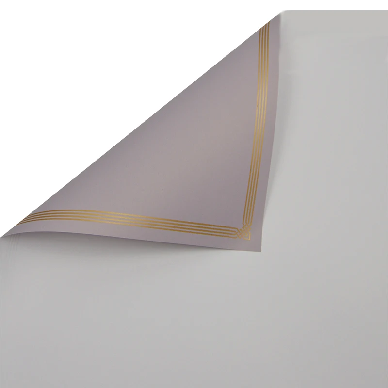 New high grade yarn wave pattern flower wrapping paper