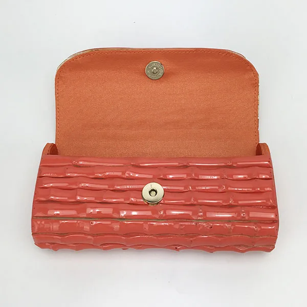 
2019 Custom unique designer 100% handmade bamboo rattan wallet bag 