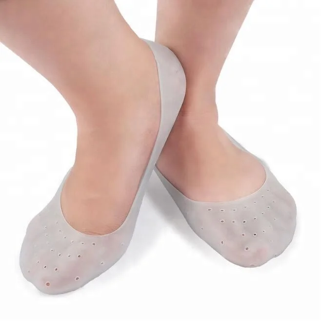 Hot Selling Foot Care Silicone Gel Whitening and Moisturizing Foot Spa Ankle Boat Socks