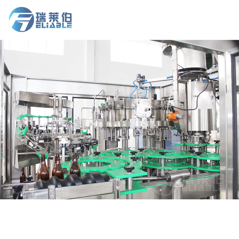 Wine / beer / vodka liquor glass bottling line