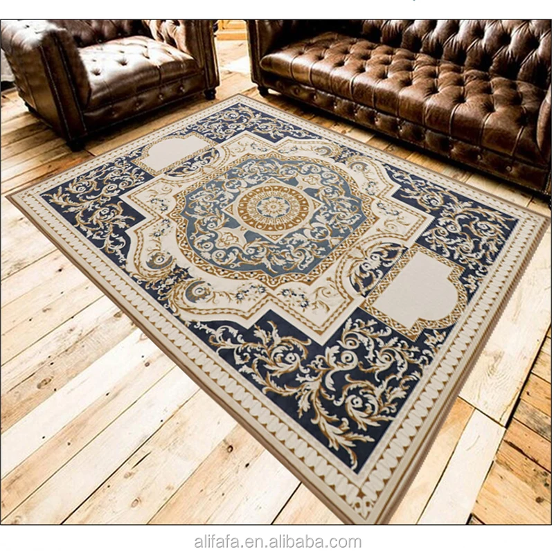 Digital printed carpet, polyester aubusson carpet