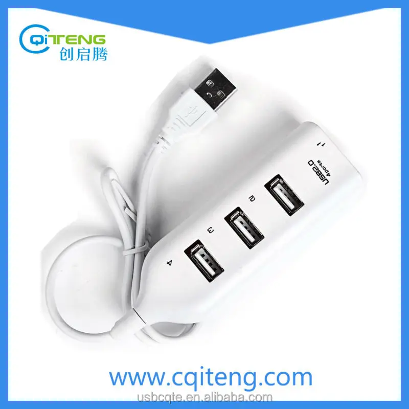 Логотипом Priting дешевые простой мини четыре порта usb-концентраторы 2.0 для пк