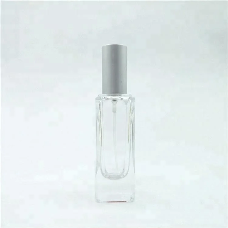Wholesale imported perfumes dubai 25ml slim square glass perfume bottle factory
