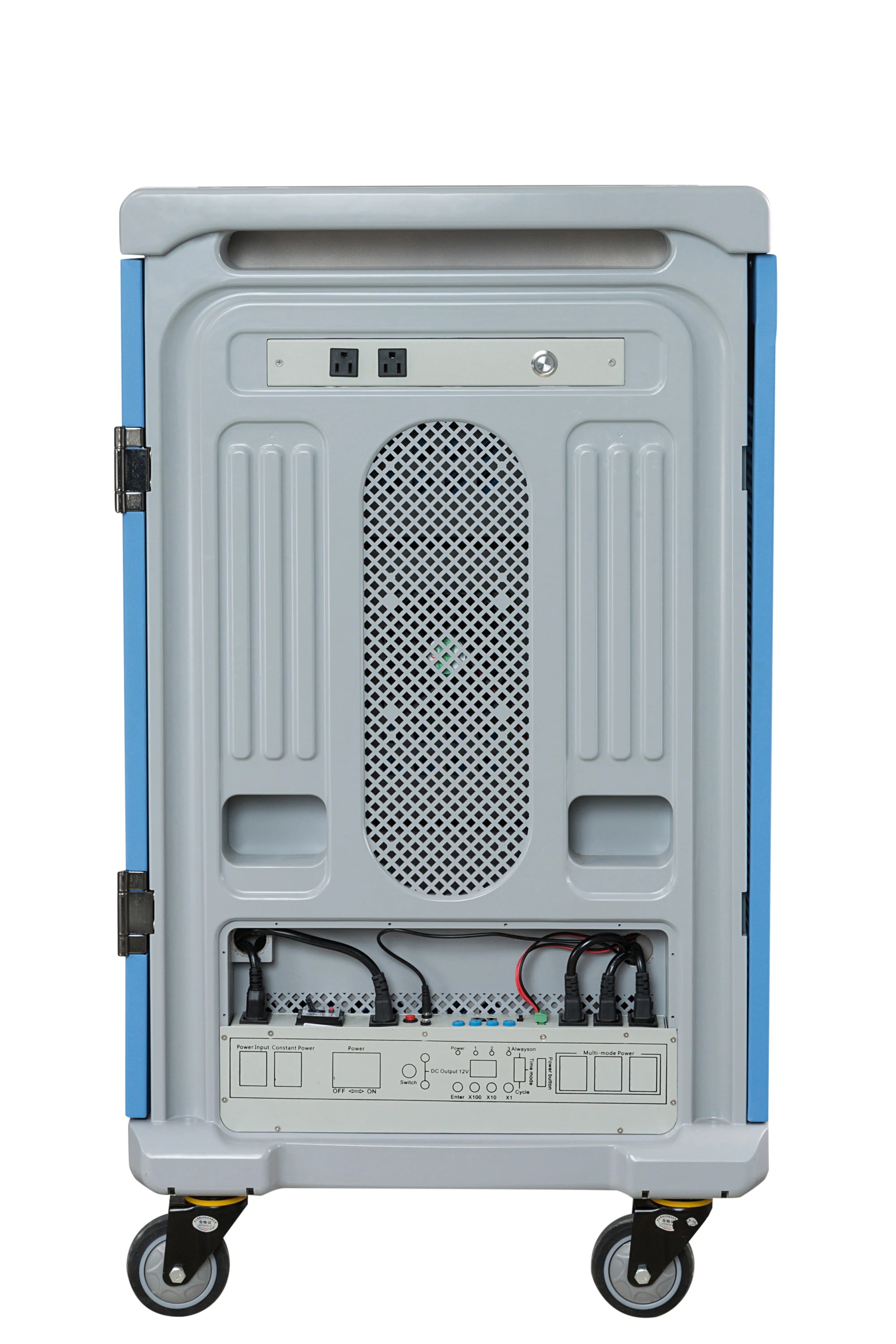 Smart Laptop Storage Cabinet For ipad &Tablet AC 110-240V Charging Socket Universal Type 36 devices Charging Cart