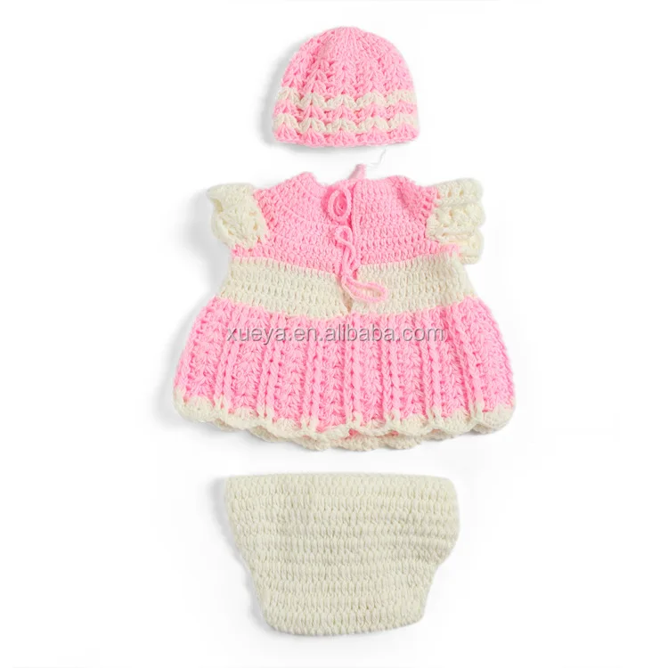 
Wholesale boutique free knitting patterns dolls clothes for baby photo props 