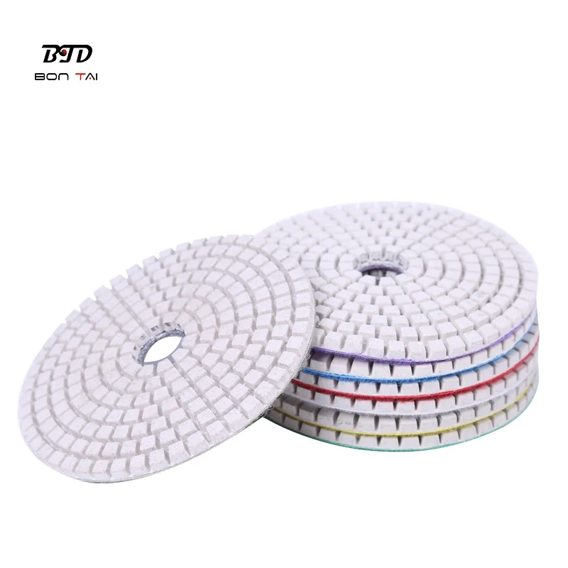 
4inch Diamond Dry Resin Polishing pads Granite Marble Concrete Stone 