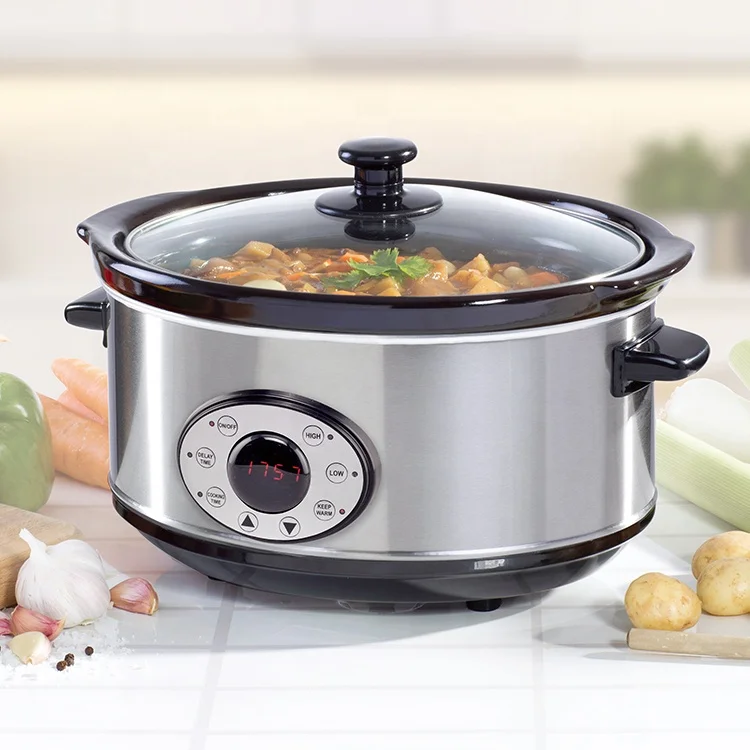 Hot sales 6.5L New Pre-set Multifunction Digital Keep Warm Function Slow Cooker