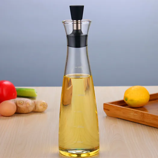 Wholesale high borosilicate glass leakproof oil bottle