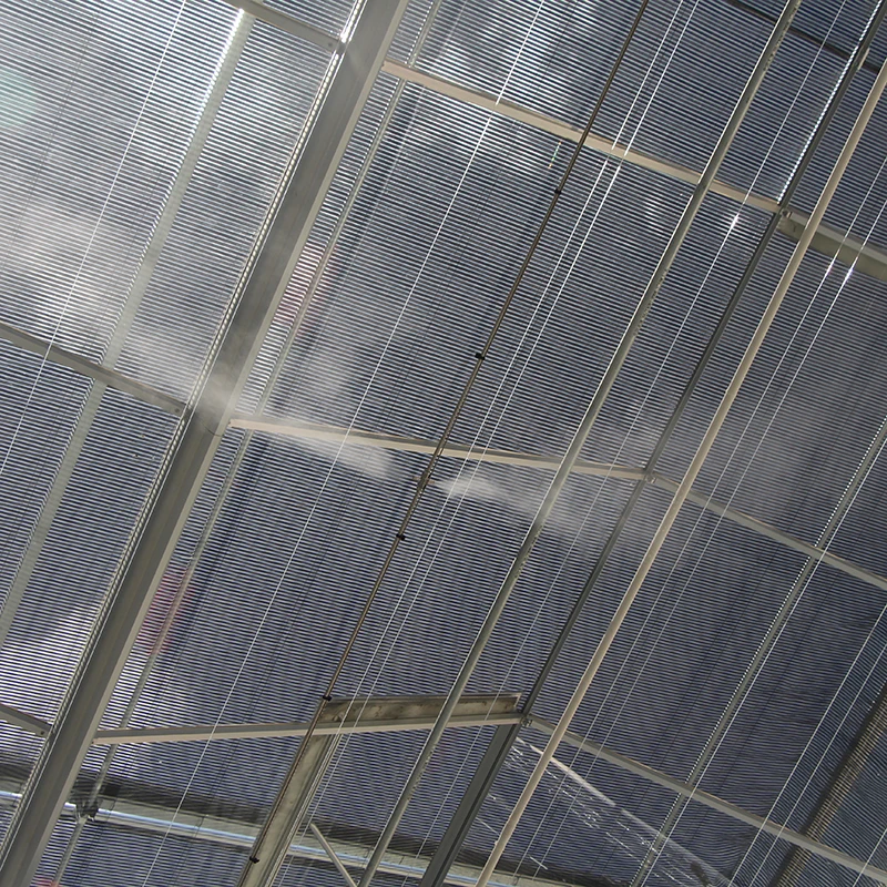 
Large size greenhouse spraying fogging system 