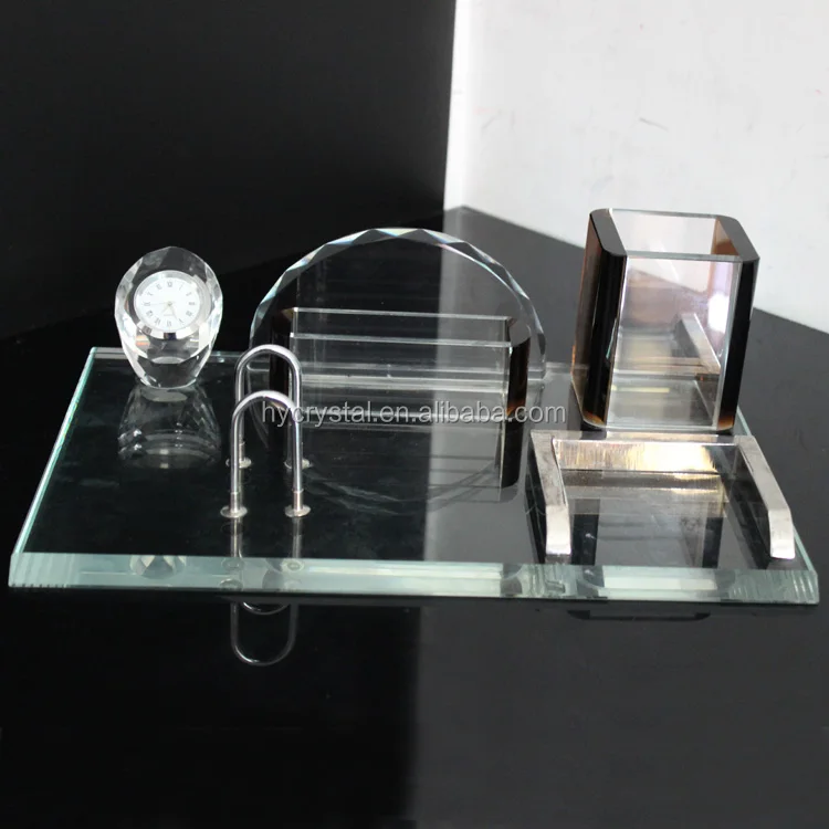 Оптовая продажа, персонализированные наборы для офисного стола с кристаллами в подарок