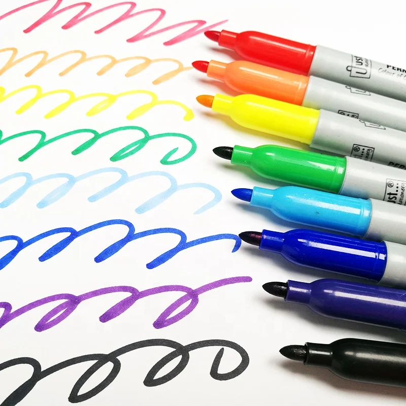 
16 assorted colors pastel classic custom permanent marker supplier 