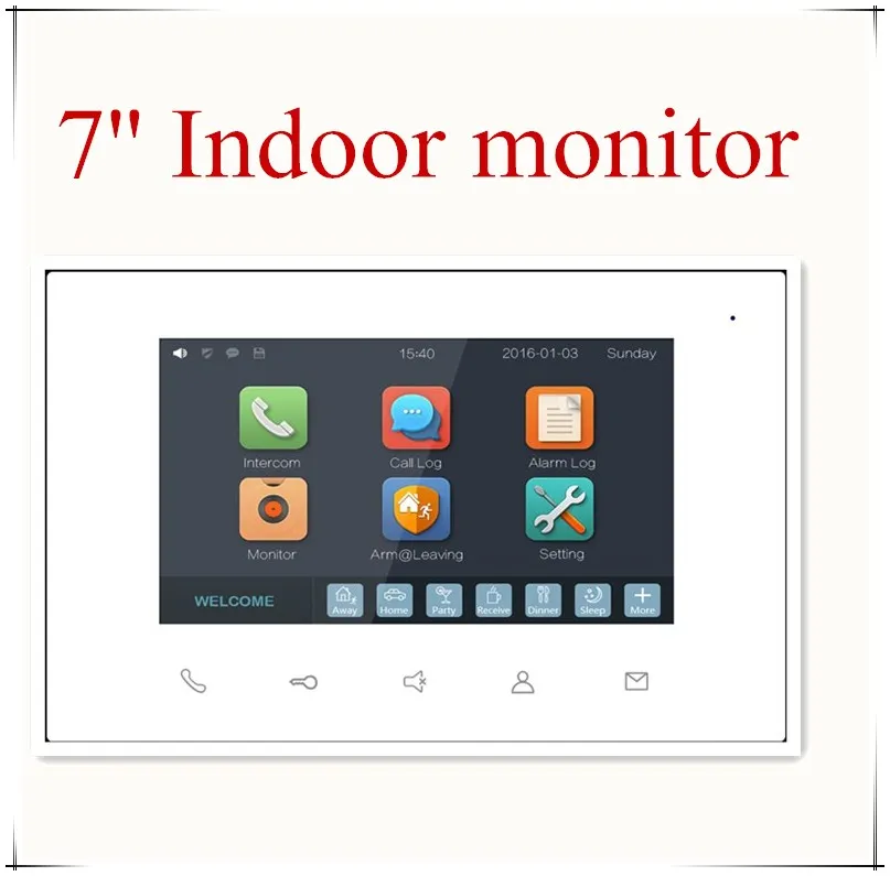 GVS with Face Recognition & IOS App Remote Control Unlock Building Video Intercom Interphone Supports Wifi Video Door Phone