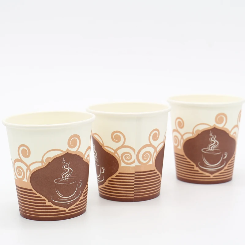 
China 8oz Beverage Use And PE Coated Paper Material Disposable Single Wall Cup For Coffee 