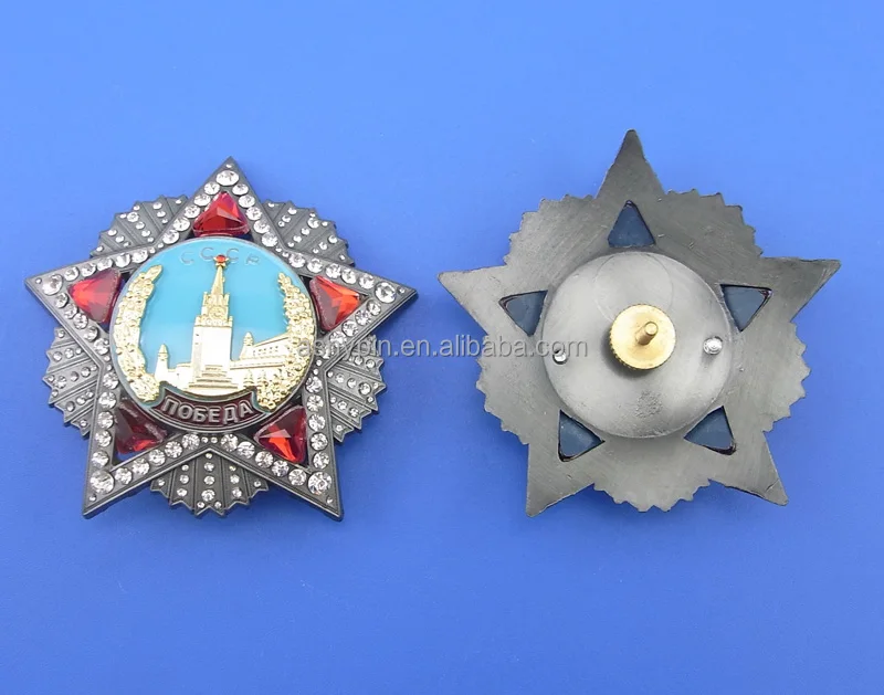 
Russia order medal badge, metal victory medal lapel pin for Russia proud 