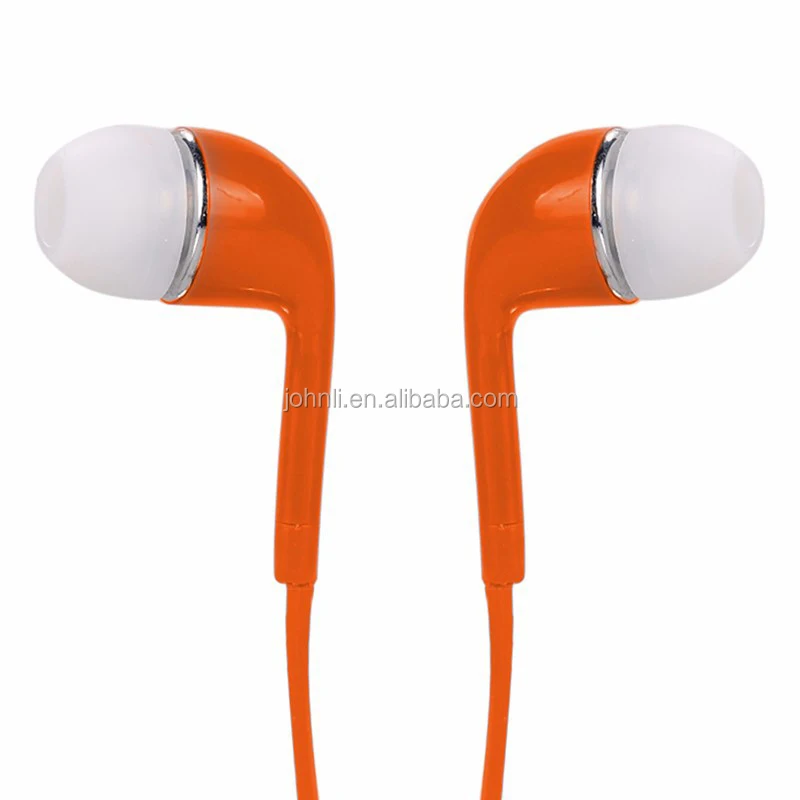 Colorful earphone for Samung galaxy J5 S4 mobile phone 3.5mm Connectors in-ear headset wired headphone